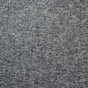 Agata fabric texture by Bolzan Letto, muted gray woven textile with speckled granular pattern and tight, uniform matte finish.